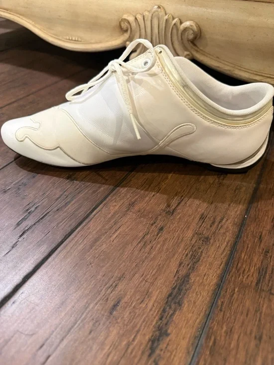 Puma x Scuderia Ferrari Future Cat Leather Sneakers - White - Size 11 - Picture 11 of 12